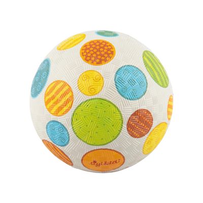 sigikid 43090 Patschwork Rubber Ball 12 cm Grey/Patchwork / 12 cm