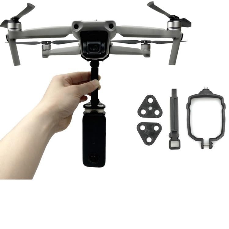 ABZEKH Drone Accessories for Action Camera Fill Light Extended Bracket Holder with Screw for DJI Mavic Air 2 Drone for 360 VR Camera for GoPro8 Osmo for SJCAM