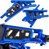 RCHuiWow RC Upgrades Part for 1/10 Rustler 4x4#67164-4L,Suspension Arms,Caster Block,Steering Blocks,Rear Stub Axle Carriers,Shock Towers,Steering Block,Navy Blue view 4