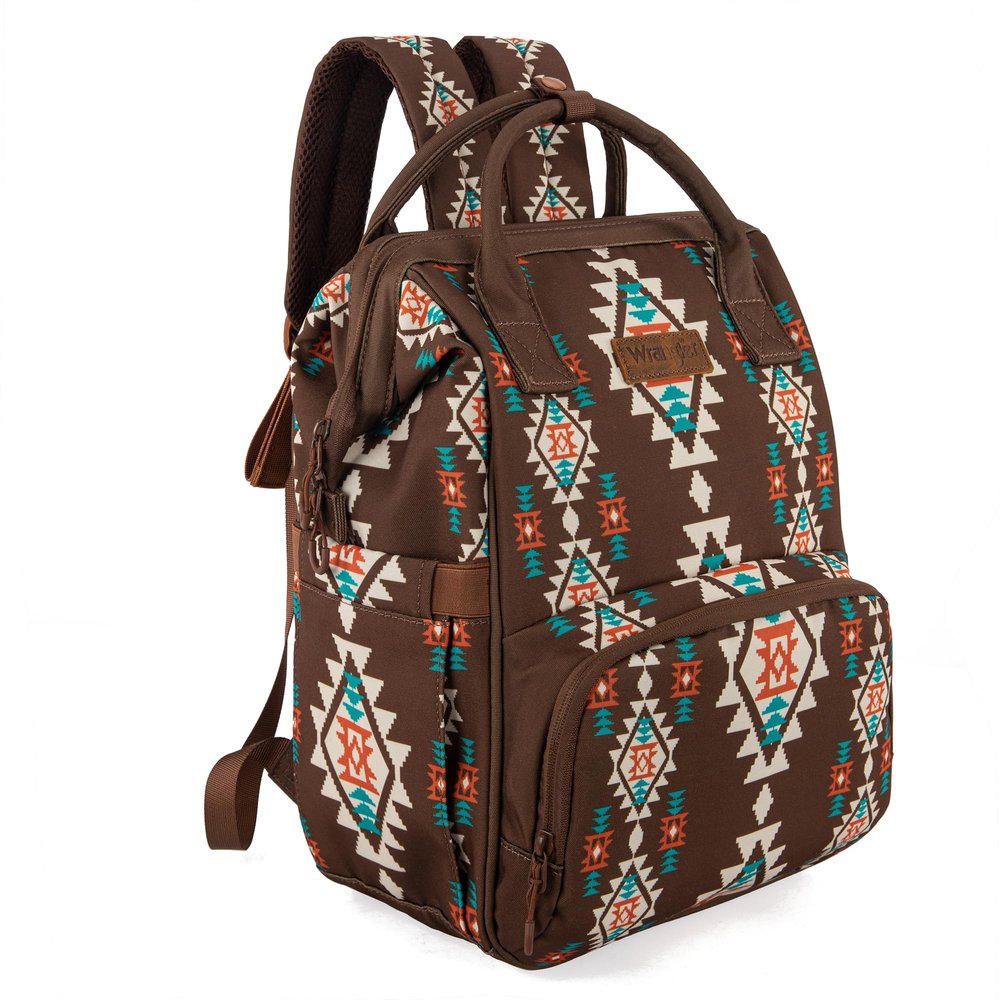Montana West Wrangler Callie Diaper Bag Backpack with Stroller Straps Multifunction Baby Travel Bag WG2204-9110CF