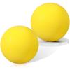 Silipull 2 Pcs 7 Inch Foam Balls Uncoated High Density, Soft and Bouncy Silent Foam Balls Classroom, Lightweight and Easy to Grasp for Sports Indoor Outdoor(Yellow) view 1