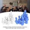 32PC Plastic Chess Pieces Large,Medieval Plastic Chess Pieces Set,King Height 49mm Without Chessboard for Chess Board Game view 3