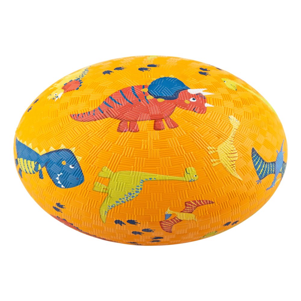 sigikid 43084 Dino Rubber Ball 17 cm Orange/Dino 17 cm