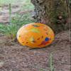 sigikid 43084 Dino Rubber Ball 17 cm Orange/Dino 17 cm view 3