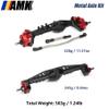 AMK CNC Aluminum 1.9 Capra Currie F9 Portal Axle Complete RTR Front Rear Kit with Offset Front Pumpkin for 1/10 RC Crawler UTB10 Upgrades (Titanium) view 4