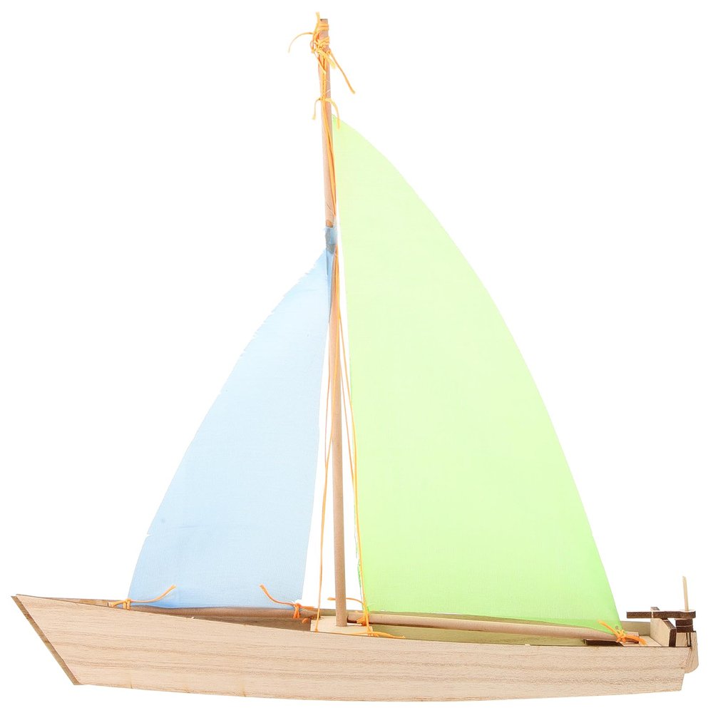 ARTIBETTER Wooden Sailboat Assembly Toy Kit for Kids DIY Woodcraft Model Boat with Simple Structure for Hand-Eye Coordination Educational Sailing Ship Puzzle 12.20X11.02X3.14In