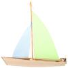 ARTIBETTER Wooden Sailboat Assembly Toy Kit for Kids DIY Woodcraft Model Boat with Simple Structure for Hand-Eye Coordination Educational Sailing Ship Puzzle 12.20X11.02X3.14In view 1