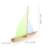 ARTIBETTER Wooden Sailboat Assembly Toy Kit for Kids DIY Woodcraft Model Boat with Simple Structure for Hand-Eye Coordination Educational Sailing Ship Puzzle 12.20X11.02X3.14In view 2