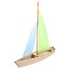 ARTIBETTER Wooden Sailboat Assembly Toy Kit for Kids DIY Woodcraft Model Boat with Simple Structure for Hand-Eye Coordination Educational Sailing Ship Puzzle 12.20X11.02X3.14In view 4