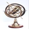 DIVINE HANDICRAFT New Astrolabe, Zodiac, Engraved, Celestial, 11'' Height Brass Armillary Sphere Globe,Finish (Brass Shine) Golden view 2