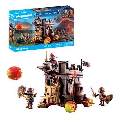 PLAYMOBIL Novelmore 71643 Fire Cannon Combat Cart with Three Burnham Bandits, Including Various Accessories, Action Packed Toys for Boys and Girls Ages 4