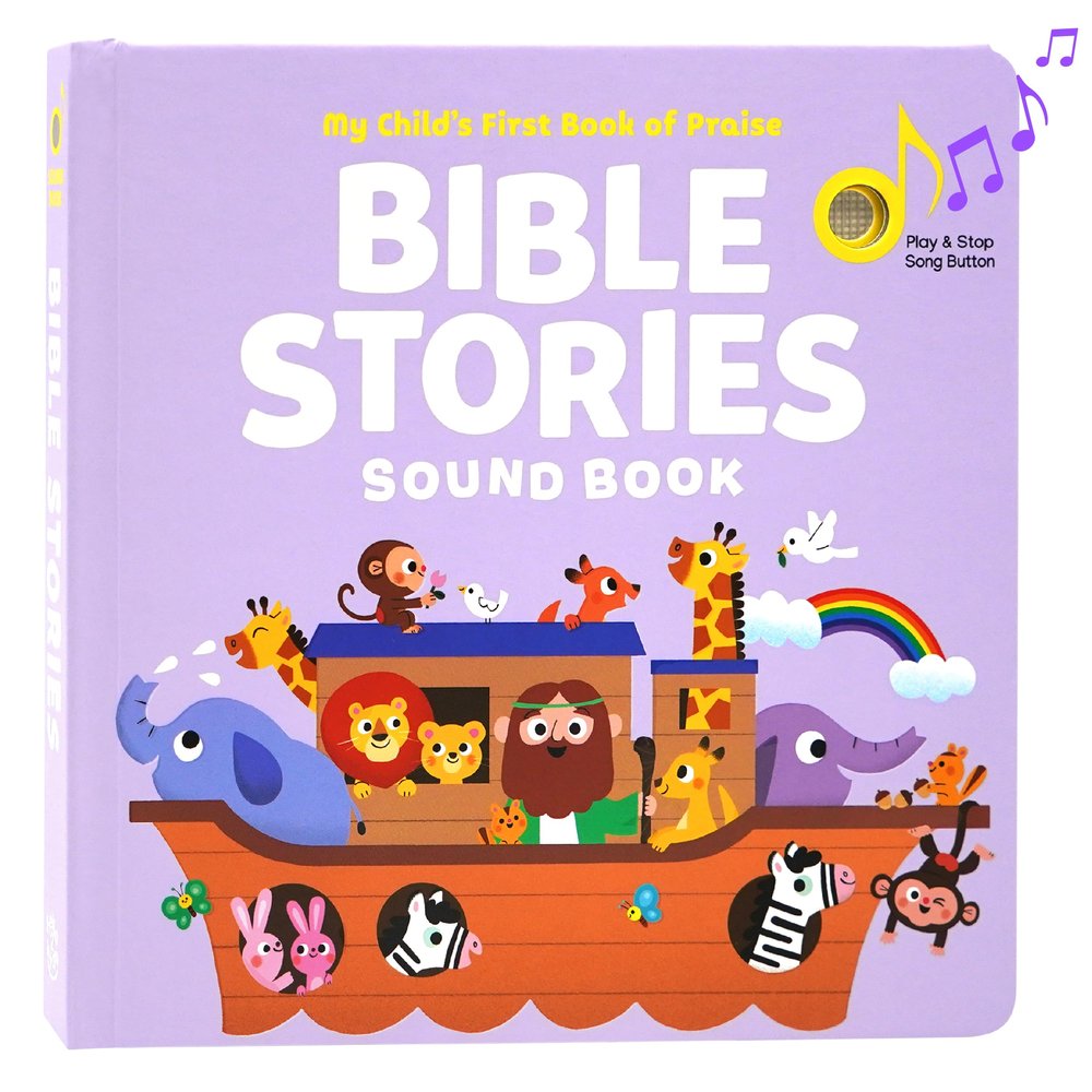 Bible Stories Christian Sound Books for Kids - 6 Bible Songs for Toddlers  Christian Easter Gifts for Kids, Baby Books & Toys for Kids - Easter Basket Essentials, Baptism, Christening Baby Gifts