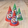 Vibrant Red & Green Super Mario Brothers Paper Cone Hats - 6" (Pack of 8) - Premium Quality - Perfect for Nintendo Fans & Celebrations view 2