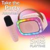 IQ Sound IQ-908K Mini Karaoke Bluetooth Speaker with Wireless Microphone, RGB Lights Surround, Fun Voice Changing in Rechargeable Compact, and Portable Design Ideal Gifts for Kids and Adults (Pink) view 3