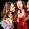 IQ Sound IQ-908K Mini Karaoke Bluetooth Speaker with Wireless Microphone, RGB Lights Surround, Fun Voice Changing in Rechargeable Compact, and Portable Design Ideal Gifts for Kids and Adults (White) view 4