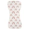 Gerber Baby Unisex Burp Cloths 5-Pack, Pink Rainbows, Size 10.5" x 21" view 3
