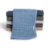 Gerber Baby Unisex Muslin Burp Cloths 6-Pack, Multi Blues Browns, Large Size 20" x 10" view 1