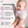 Gerber Baby Unisex Muslin Bandana Bibs 10-Pack, Black & White, One Size view 4