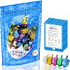 Hanukkah Dreidels Metallic Multi-Colored Draydels with English Translation, Spinning Tops Includes Dreidel Game Instruction Card (200-Pack) view 1