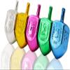 Hanukkah Dreidels Metallic Multi-Colored Draydels with English Translation, Spinning Tops Includes Dreidel Game Instruction Card (200-Pack) view 3