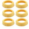 6 Pack Collars Medela Bottle Nipple Collar Rings for Medela Baby Bottles 5oz & 8oz Slow or Medium Flow Nipples Compatible with Plastic & Glass Bottles BPA Free Mess Free No Leak or Spill with BB Gift view 1