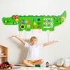 nigwet Crocodile Sensory Toys Activity Wall Panels, Educational Montessori Busy Board for Toddlers, Activity Cube - Sensory Wall, Wooden Learning Toys, Interactive Toy-Green view 1
