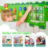 nigwet Crocodile Sensory Toys Activity Wall Panels, Educational Montessori Busy Board for Toddlers, Activity Cube - Sensory Wall, Wooden Learning Toys, Interactive Toy-Green view 3
