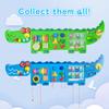 nigwet Crocodile Sensory Toys Activity Wall Panels, Educational Montessori Busy Board for Toddlers, Activity Cube - Sensory Wall, Wooden Learning Toys, Interactive Toy, Blue view 2