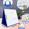 PENGFULL Felt Flannel Board/Dry Erase White Board for Toddlers,17.3 * 17.3in,Double-Sided,Folding,Standing,for Wall,Classroom,Preschool,Kiddie Corner,Interactive,Gifts for Kid view 3