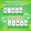 Aizweb CVVC Word Games,Phonics Games Flash Card for Preschool Kindergarten Classroom,Learn to Read,Reading Manipulative Spelling Educational Toy Learning Activity Speech Therapy Teacher Supplies view 2