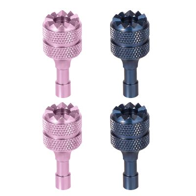 3 Pro/4 Pro Control Sticks, 4pcs Detachable Aluminum Alloy Drone Joysticks for DJI Mini 3/Mini 3 Pro/Mini 4 Pro/Air 3 /Mavic 3 Pro RC & RC 2 Remote Controller Replacement Accessories (Blue, Pink)