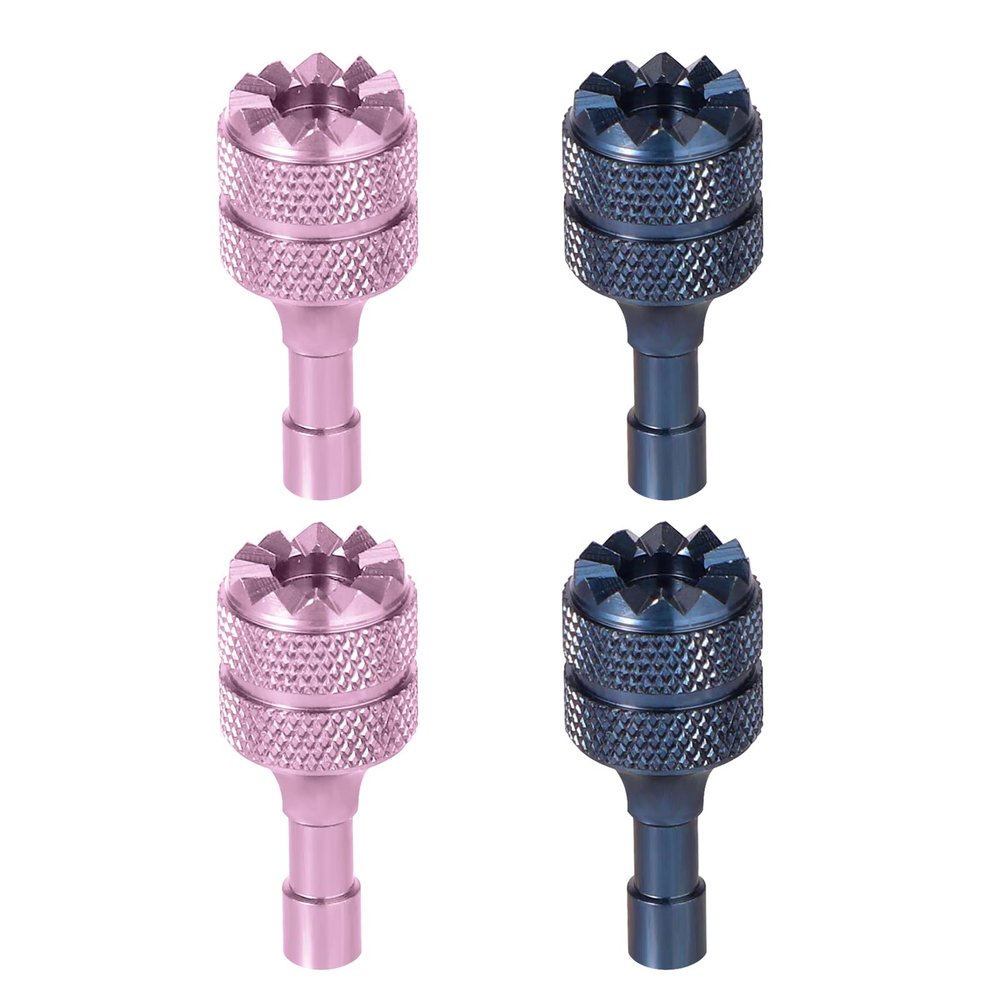 3 Pro/4 Pro Control Sticks, 4pcs Detachable Aluminum Alloy Drone Joysticks for DJI Mini 3/Mini 3 Pro/Mini 4 Pro/Air 3 /Mavic 3 Pro RC & RC 2 Remote Controller Replacement Accessories (Blue, Pink)