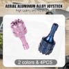 3 Pro/4 Pro Control Sticks, 4pcs Detachable Aluminum Alloy Drone Joysticks for DJI Mini 3/Mini 3 Pro/Mini 4 Pro/Air 3 /Mavic 3 Pro RC & RC 2 Remote Controller Replacement Accessories (Blue, Pink) view 3