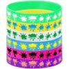 48PCS Rainbow Slime Rubber Bracelets Silicone Wristbands -Art Paint Party Supplies Birthday Baby Shower Party Favors view 4