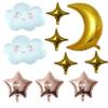 Birthday Balloons Set Moon Cloud Star Foil Balloons for Gender Reveal Birthday Wedding Party Decorations Supplies view 1