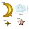 Birthday Balloons Set Moon Cloud Star Foil Balloons for Gender Reveal Birthday Wedding Party Decorations Supplies view 2