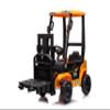 12V Kids Forklift Ride on Car, Licensed JCB Battery Powered Electric Ride On Construction Car with Liftable Fork, Remote Control, Seat Belt, Spring Suspension, Yellow view 2
