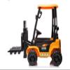12V Kids Forklift Ride on Car, Licensed JCB Battery Powered Electric Ride On Construction Car with Liftable Fork, Remote Control, Seat Belt, Spring Suspension, Yellow view 3