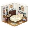 ROBOTIME DIY Miniature House Kit Mini Dollhouse Building Toy Set Plastic Tiny Room Making Kit with Accessories Model Room Craft Hobby Decent Gifts (Sweet Dream Bedroom) view 1