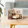 ROBOTIME DIY Miniature House Kit Mini Dollhouse Building Toy Set Plastic Tiny Room Making Kit with Accessories Model Room Craft Hobby Decent Gifts (Sweet Dream Bedroom) view 2