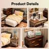 ROBOTIME DIY Miniature House Kit Mini Dollhouse Building Toy Set Plastic Tiny Room Making Kit with Accessories Model Room Craft Hobby Decent Gifts (Sweet Dream Bedroom) view 4