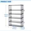 KISLANE Acrylic Display Case for Toy Cars & Matchbox Cars, 6 Tiers Matchbox Cars Display Case, Sturdy Assembly Storage Case Display of 48 Toy Cars Matchbox Cars (6- Tiers Gray) view 4
