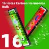 35 Pcs Harmonica for Kids 16 Holes Musical Instrument, Return Gift Cartoon Double Row Harmonica Bulk Toy for 3 Years + Kids Party Favors Goodie Bags Stuffers & Operation Christmas Child Items view 3