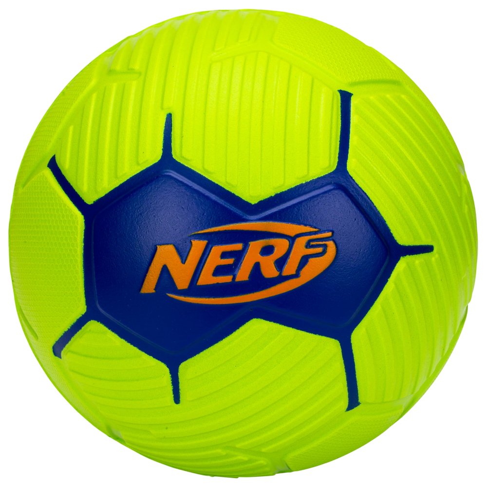 Nerf Kids Foam Mini Soccer Ball - Proshot Youth Soft Mini Foam Soccer Ball - 7" Inch Indoor + Outdoor for Kids - Fun Toy for Practice + Games - Green/Blue