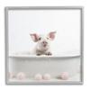 Stupell Industries Pig Bubble Bath Framed Giclee Art by Lazar Studio view 1