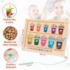Magnetic Color & Number Learning Game for Toddlers, Montessori Counting Toys with 10 Cups & 55 Candy Balls, Fine Motor Skills Toys for Kids Ages 3 4 5, Preschool Educational (Classic Edition) view 3