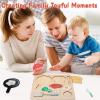 Adena Montessori Wooden Puzzles Play Fake Food for Kids Cookware Fried Egg Vegetables Set Kitchen Toys view 3