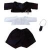 niannyyhouse 40cm Plush Doll Clothes Coat Shirts Pants Ties Accessories Suits Sitting Dolls Dress Up (Black) view 1