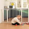Babelio Metal Baby Gate, 29-48 Auto Close Easy Install Pet Gate, Extra Wide Walk Thru Child Safety Gate, Pressure Mounted Dog Gate for Doorways & Stairs, with Y Spindle Rods, White view 1