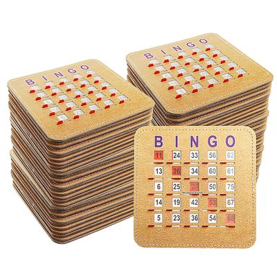 GSE Games & Sports Expert 5Ply Stitched Shutter Bingo Cards, Finger-Tip Shutter Slide Bingo Cards, Easy-Read Large Print Bingo Cardboard with Sliding Windows (200-Pack)